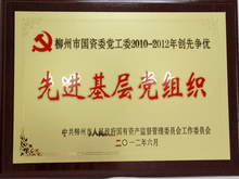 柳州市2010-2012年创先争优先进基层党组织